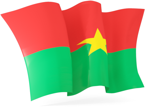 Illustration Of Flag Of Burkina Faso - Burkina Faso Flag Waving Clipart (640x480), Png Download