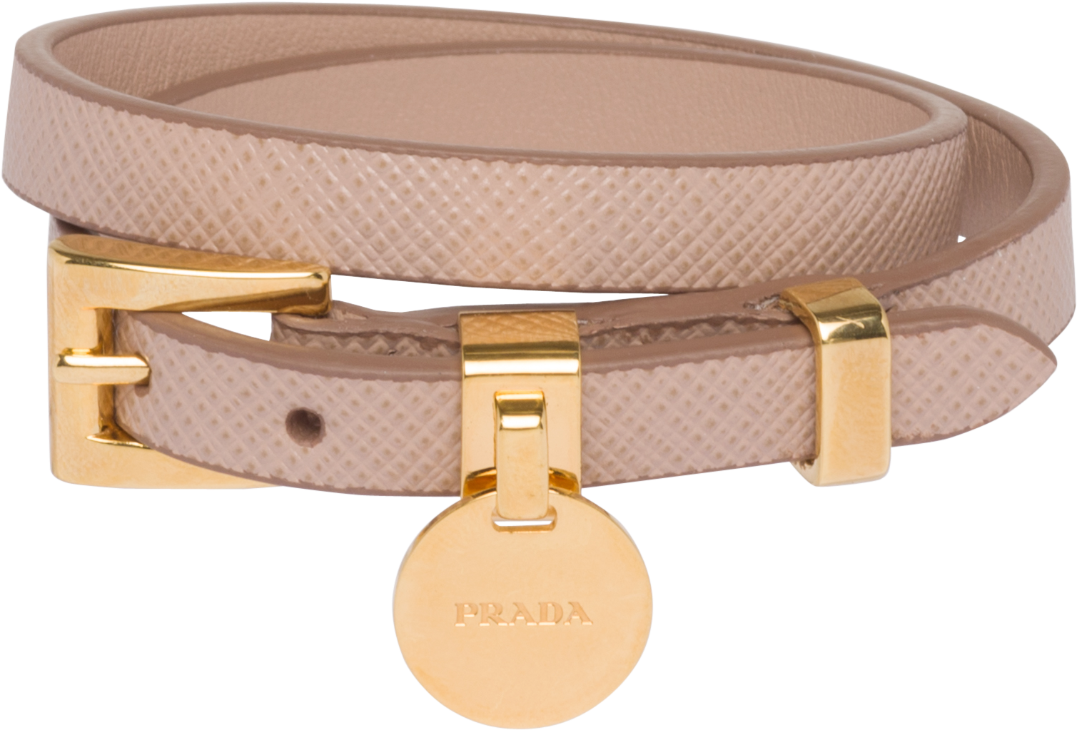 Pink Saffiano Leather Bracelet Png Www Prada Clipart (2400x2400), Png Download