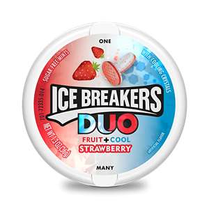 Ice Breakers Duo Mints Strawberry - Strawberry Clipart (300x300), Png Download