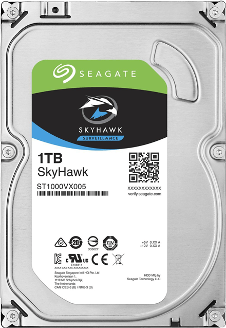 1tb Skyhawk St1000vx005, 5900 Rpm, Sata 6gb/s, 64mb - Seagate Barracuda 2tb Clipart (700x700), Png Download