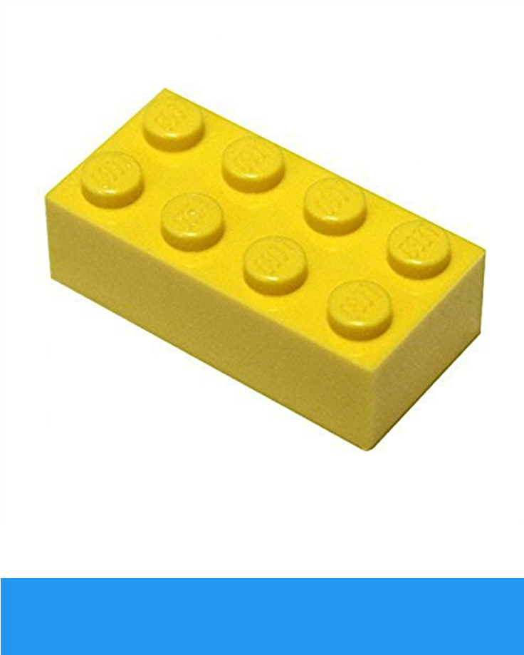 Lego Parts And Pieces Lego 2 X 4 Brick Yellow Clipart Large Size