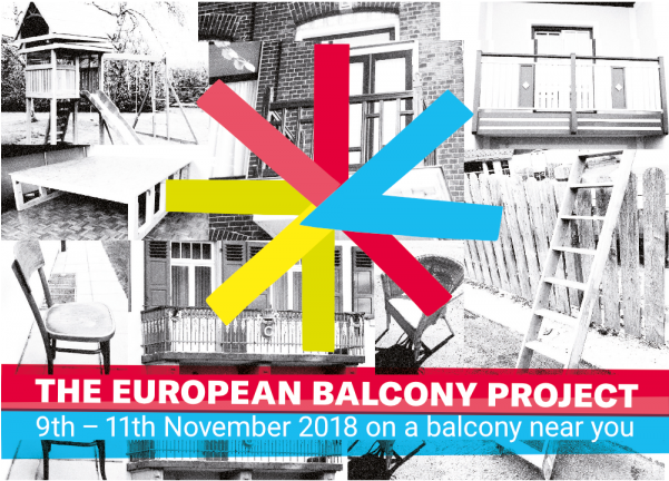 Postcard, European Balcony Project Clipart (600x601), Png Download