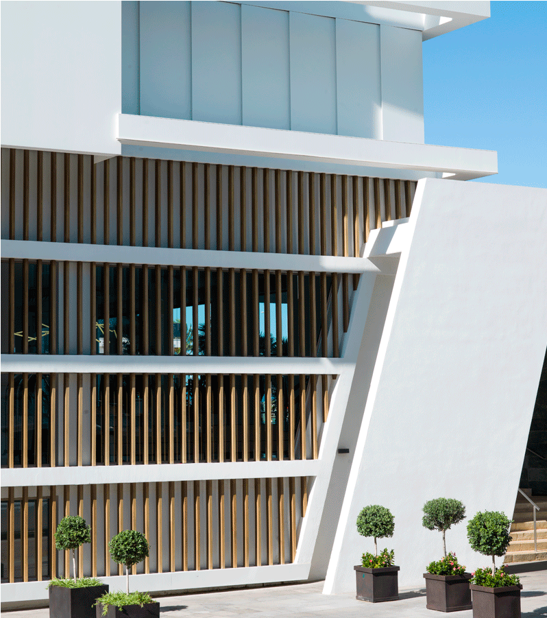 Krion Facade Hotel Bayren Gandia - Architecture Clipart (1600x900), Png Download