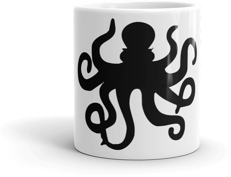 Kraken Mug - Drawing Clipart (1000x1000), Png Download
