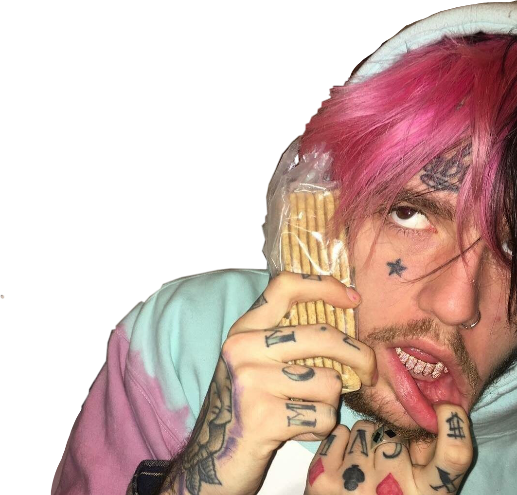 Lilpeep Peep Gbc Pink Aesthetic Freetoedit Clipart (1063x1017), Png Download