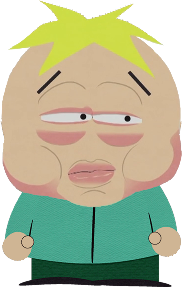 Allergic Reaction Butters - Cartoon Clipart (629x992), Png Download