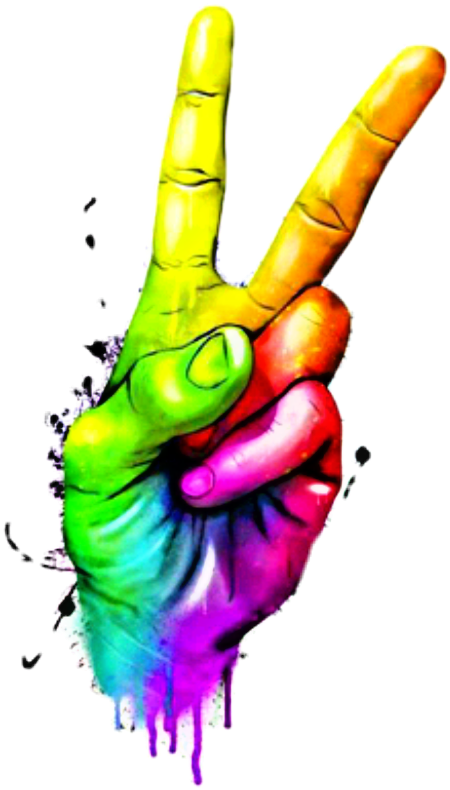 Download Hand Sign Of Peace , Png Download - Peace Symbols Clipart Png