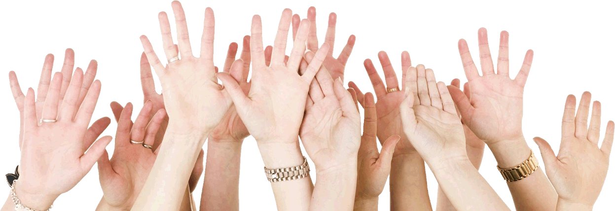 Hands Reaching Up Transparent Clipart (1247x428), Png Download