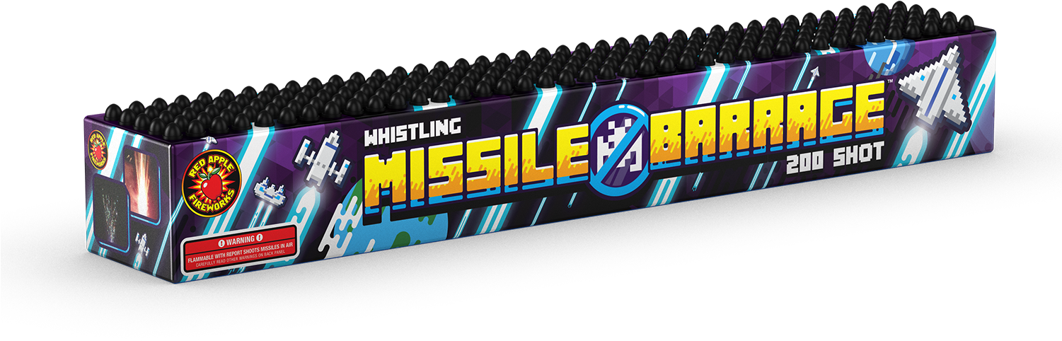 200 Shot Whistling Missile Barrage™ - Banner Clipart (1500x628), Png Download