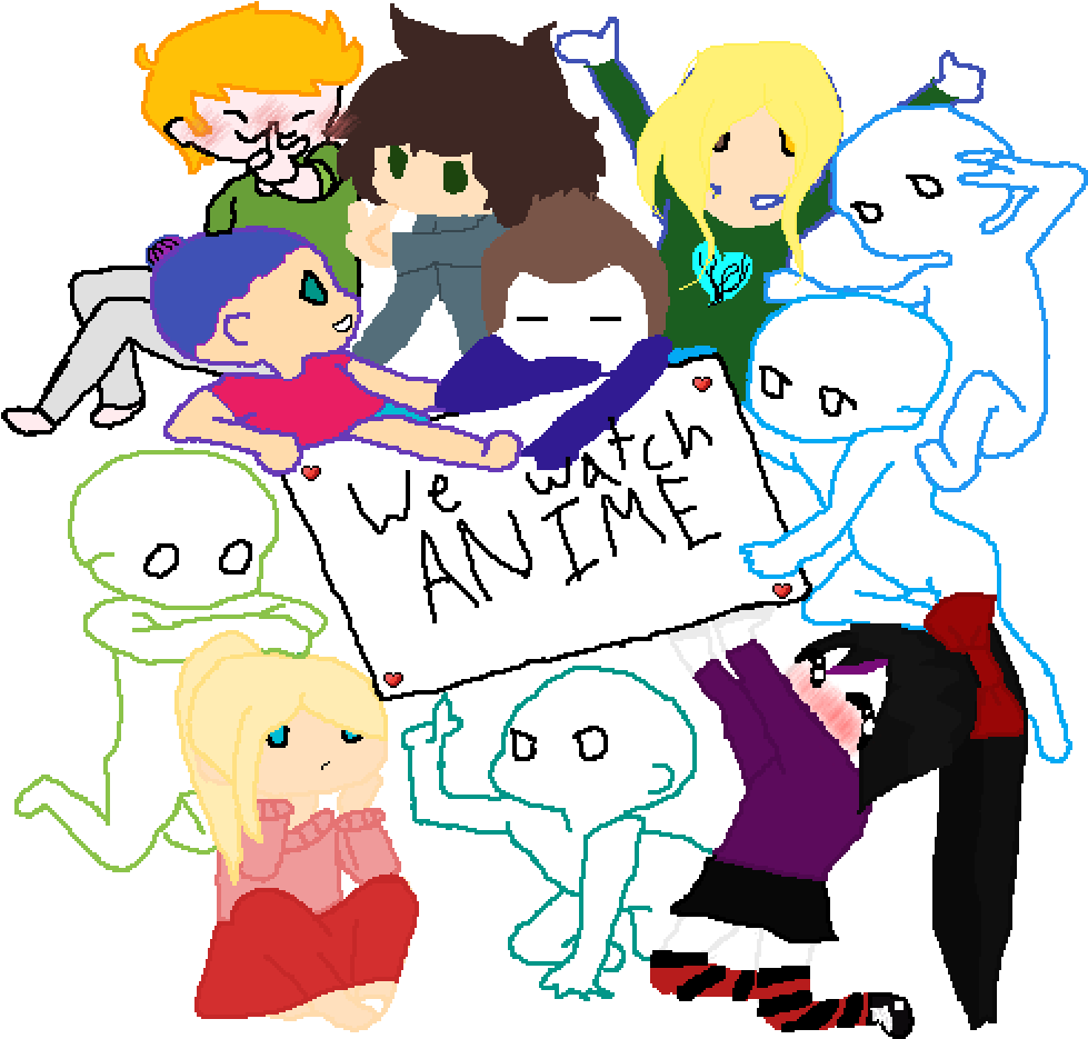 Anime - Drawing Clipart (1000x1000), Png Download