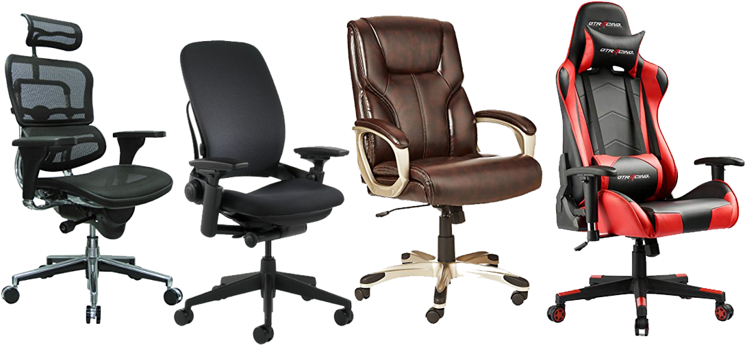 Best Office Chair For Lower Back Pain Transparent Background - Best Gaming Chair Clipart (1131x520), Png Download