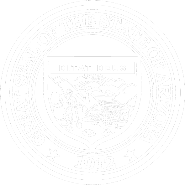Arizona State Seal - State Seal Of Arizona Black And White Clipart (589x600), Png Download