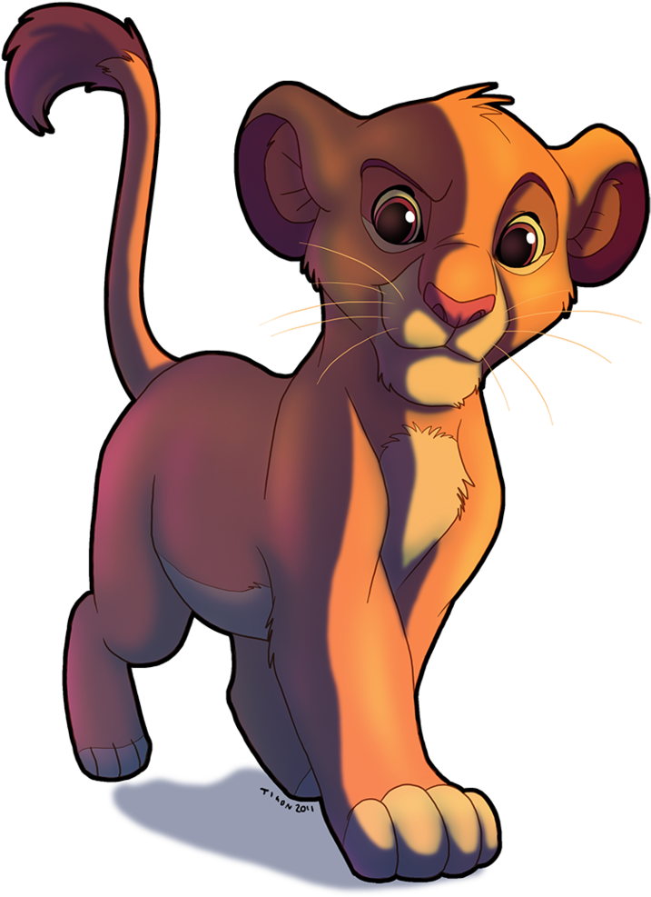 Paw Clipart Simba - Cartoon - Png Download (761x1050), Png Download