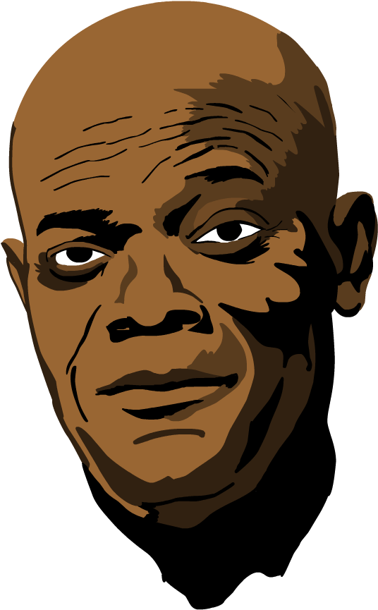 Samuel L Jackson Png Free Download - Samuel L Jackson Comic Clipart (670x900), Png Download