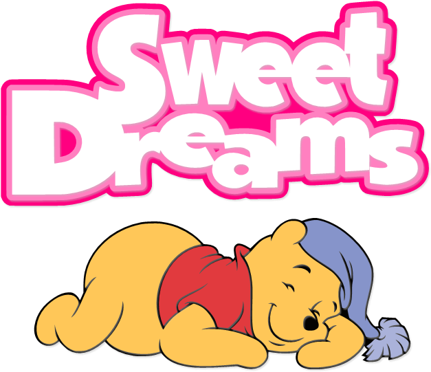 Sweet Dreams Winnie The Pooh , Png Download Clipart (627x541), Png Download