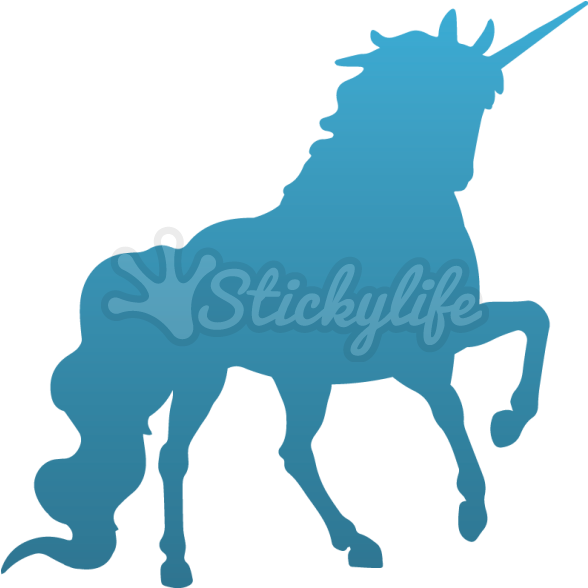 Unicorn Decal - Unicorn Silhouette Png Clipart Transparent Png (940x587), Png Download