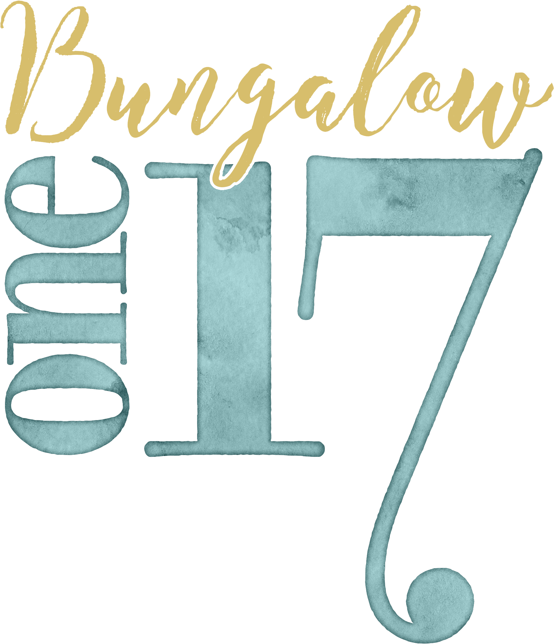 Bungalow One Seventeen - Calligraphy Clipart (2400x2400), Png Download