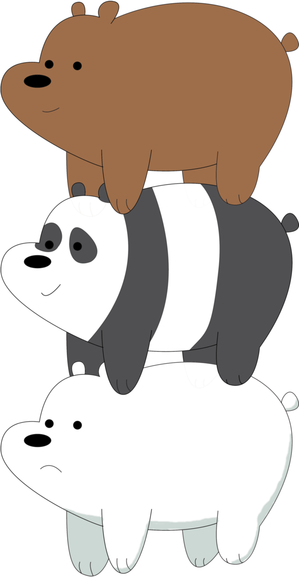 We Bare Bears - Cartoon Clipart (605x1319), Png Download
