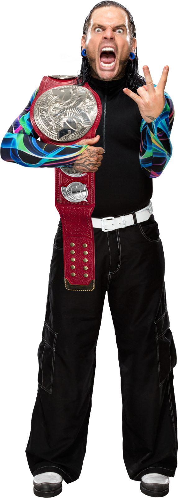 Jeff Hardy Png - Jeff Hardy Tag Team Championship Clipart (573x1600), Png Download