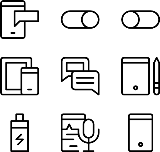 Mobile - Line Art Clipart (600x564), Png Download