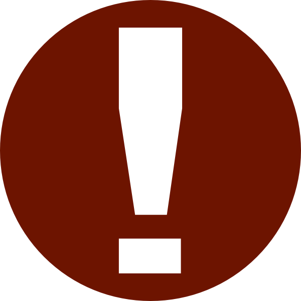 Warning Symbol Clip Art - Circle - Png Download (600x600), Png Download