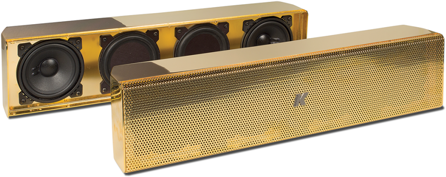 Speakers Transparent Gold - Subwoofer Clipart (1024x430), Png Download