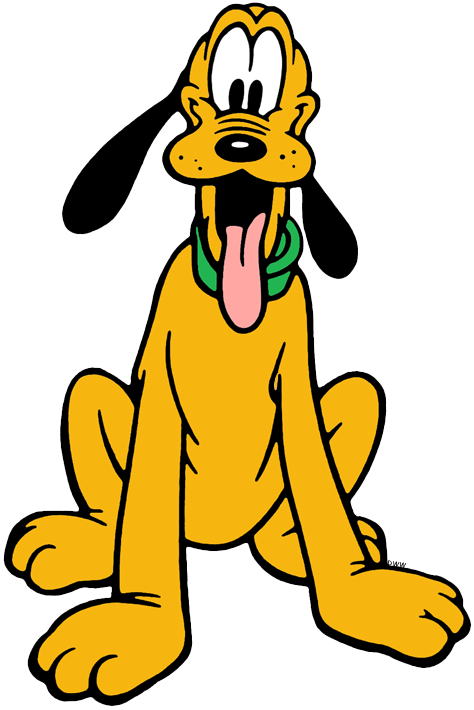 Pluto Running Pluto Happy Pluto - Transparent Pluto The Dog Clipart (474x710), Png Download