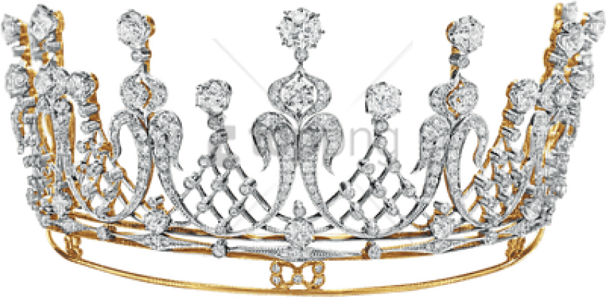 Free Png Transparent Diamond Crown Png Image With Transparent - Transparent Background Crown Png Clipart (850x417), Png Download