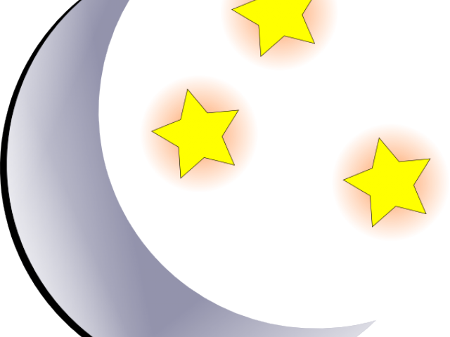 Moon And Stars Clipart - Circle - Png Download (640x480), Png Download