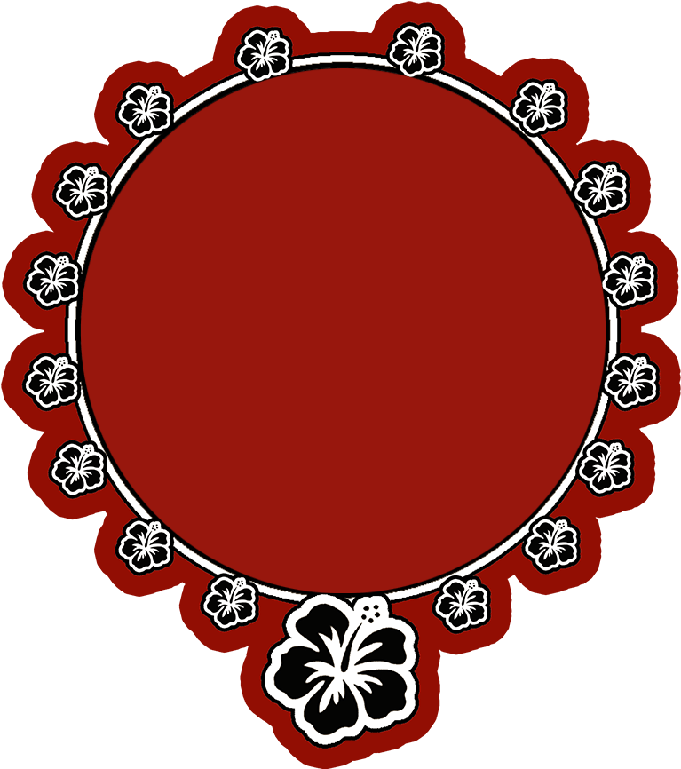 Hibiscus Flower - Circle Clipart (900x1000), Png Download
