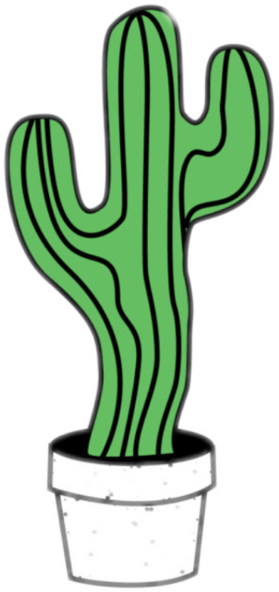 Cactaceae Green Succulent Plant Clip Art Others - Cactus Png Transparent Png (392x832), Png Download
