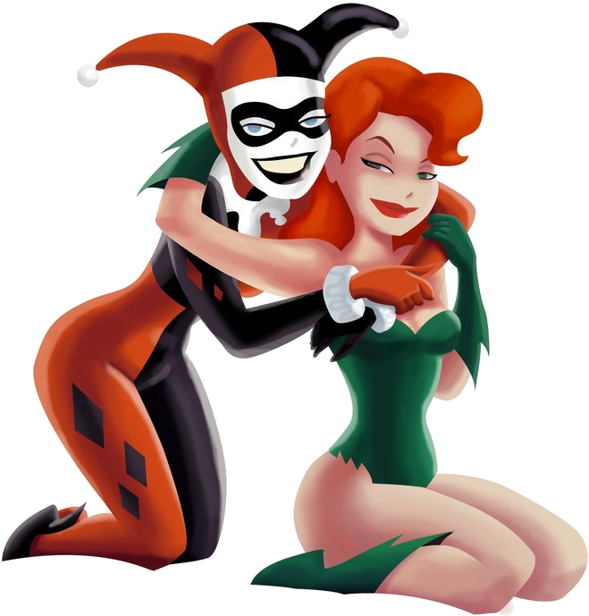 Harley Quinn And Poison Ivy , Png Download Clipart (659x689), Png Download