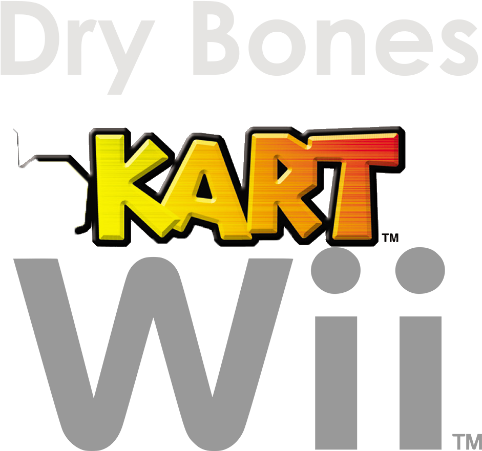Dry Bones Kart Wii Logo Clipart (941x881), Png Download