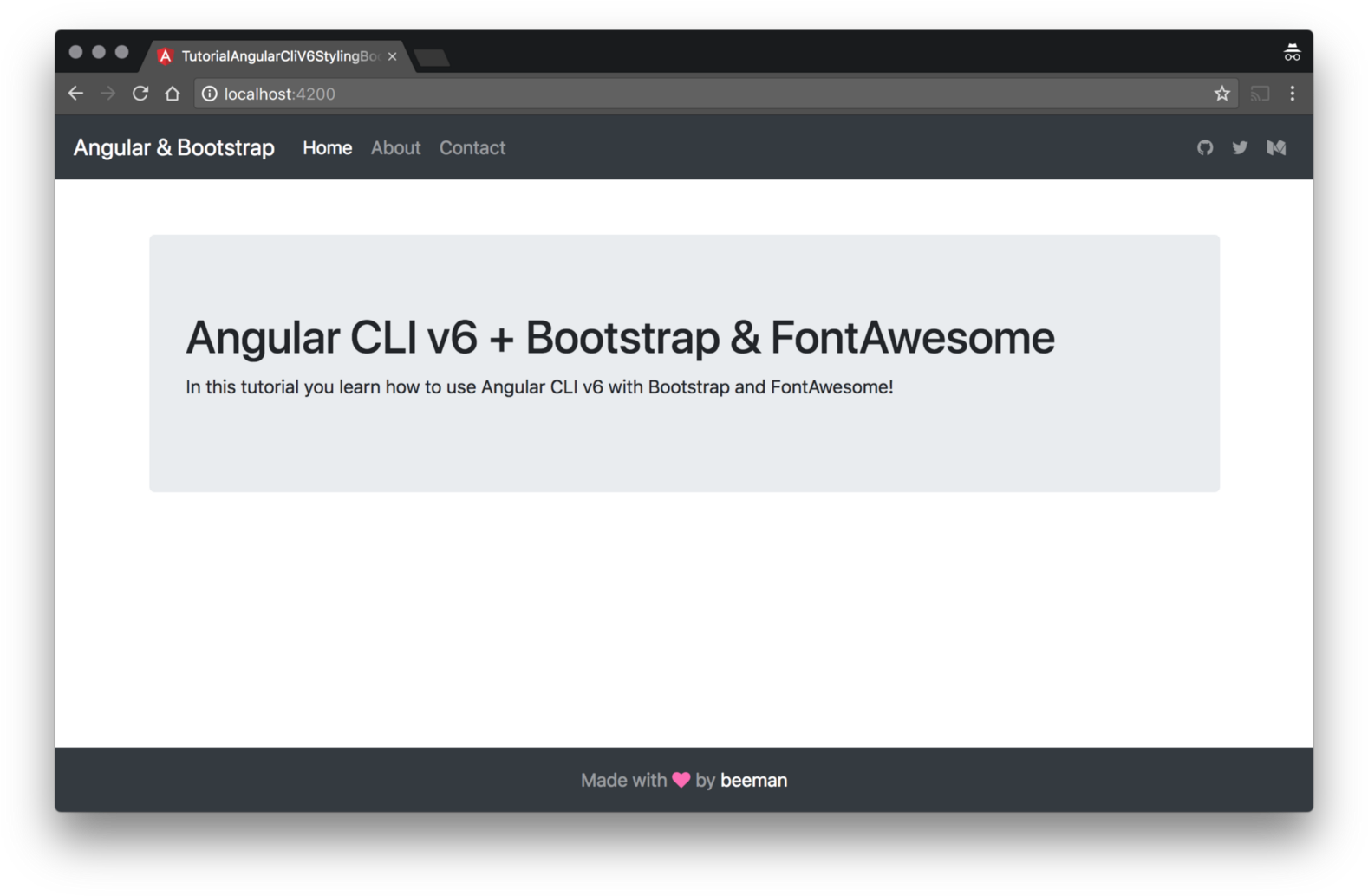 Transparent Navigation Bar Bootstrap - Font Awesome With Angular Cli Clipart (1600x1051), Png Download
