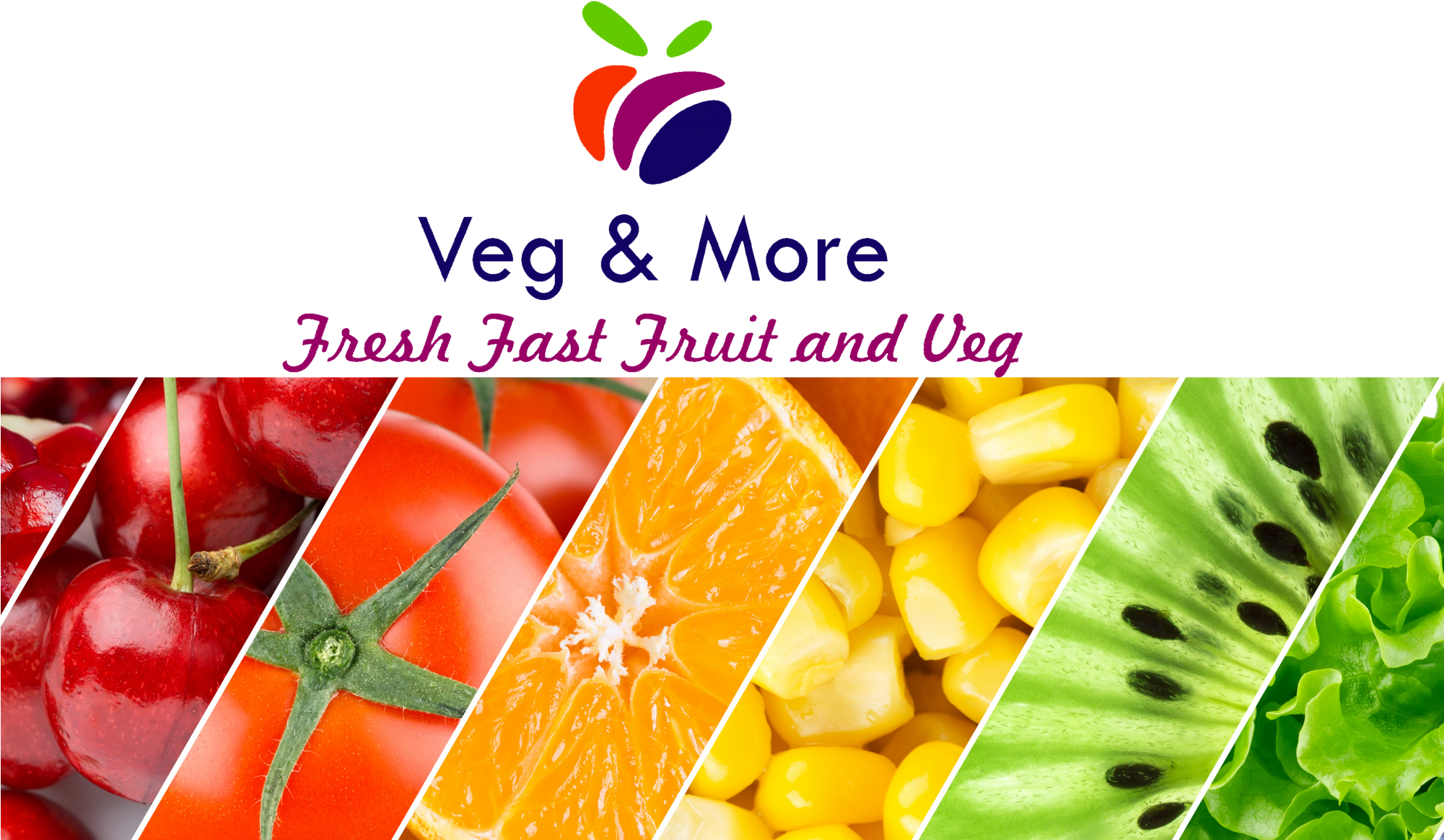 Cropped Color Fruits Berries And Vegetables 1 1 Clipart (2000x1200), Png Download