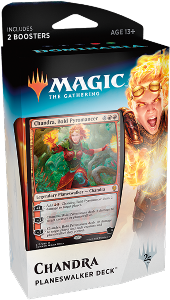 Chandra Pwdeck Package - Dominaria Chandra Planeswalker Deck Clipart (600x1004), Png Download