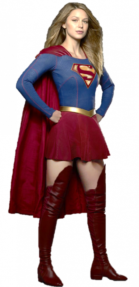 Flash Png - Melissa Benoist Supergirl Png Clipart (450x928), Png Download