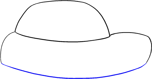 File Fedora Line Drawing Svg Wikimedia Commons - Line Art Clipart (678x600), Png Download