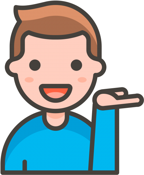 Man Tipping Hand Emoji - Emoji Doctor Clipart (866x650), Png Download