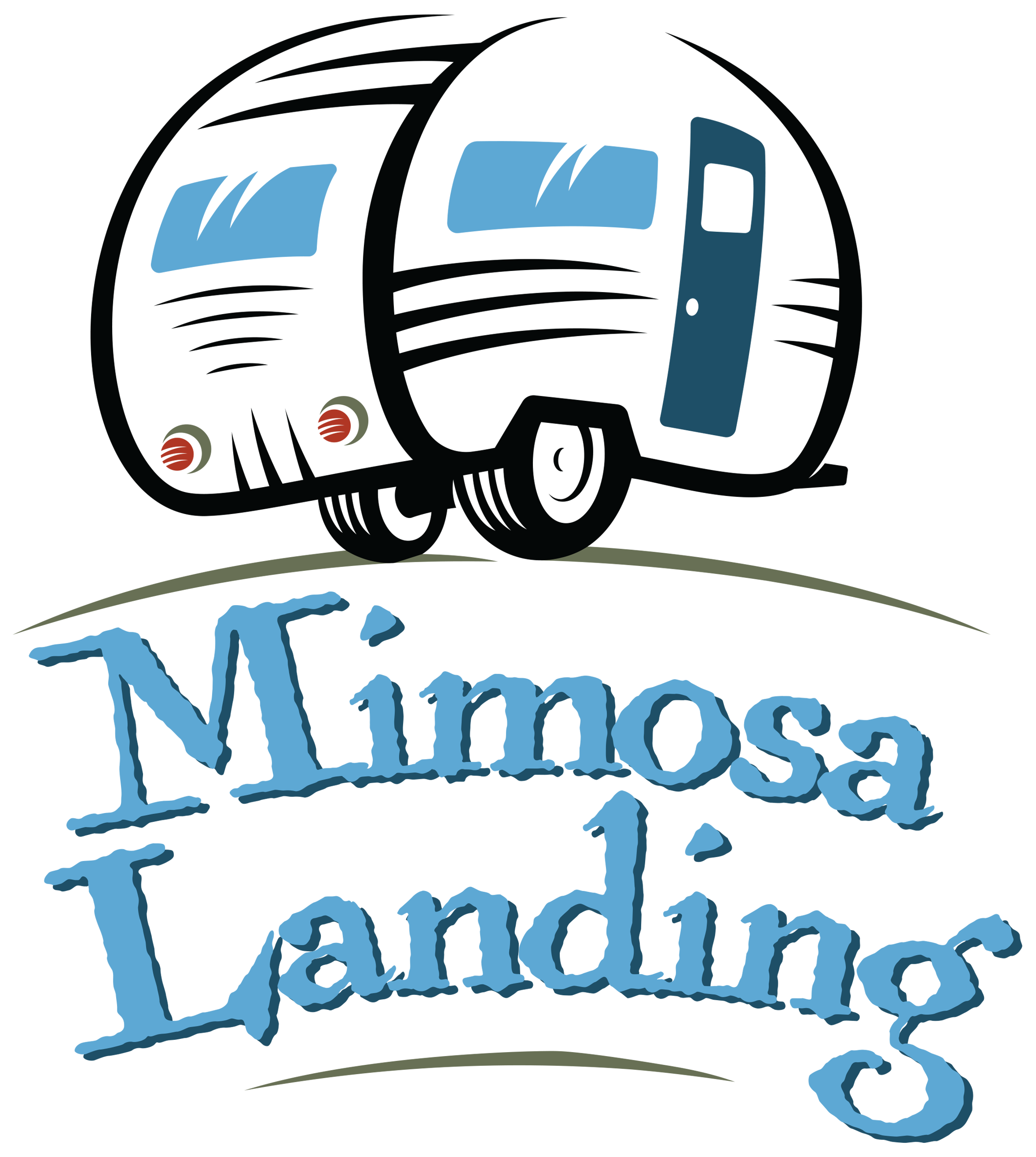 Mimosa Landing Campground - Van Clipart (2296x2603), Png Download
