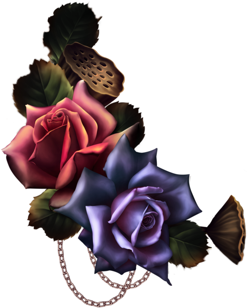 Goth Bouquet - Moonbeam1212 Gothic Clipart (510x617), Png Download