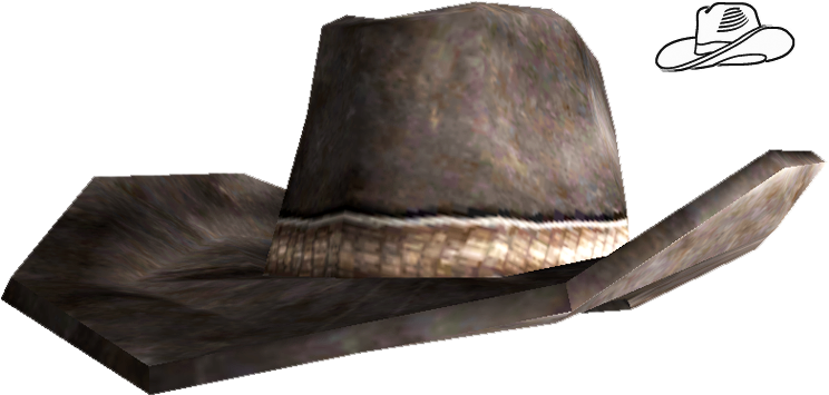 Sheriff's Duster The Fallout - Fallout New Vegas Hats Clipart (789x473), Png Download