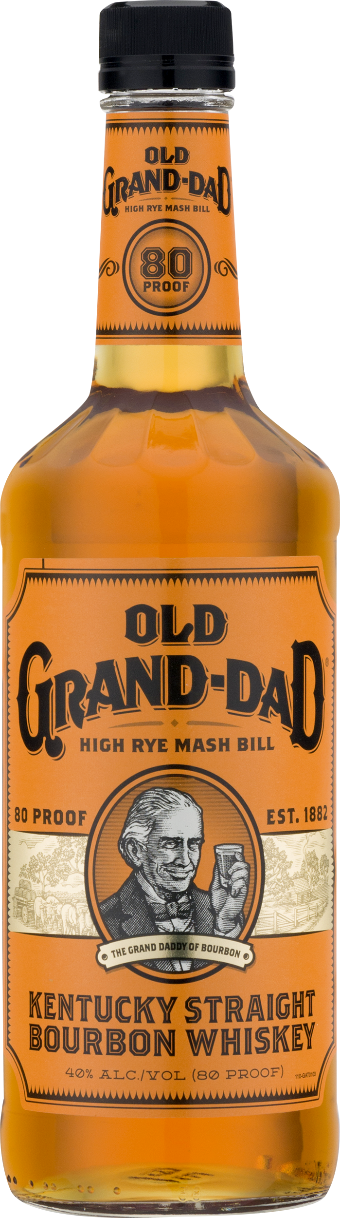 Old Grand Dad Whiskey Clipart (699x2500), Png Download