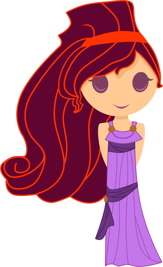 Hercules Clipart Megara - Chibi Meg Hercules - Png Download (651x1065), Png Download