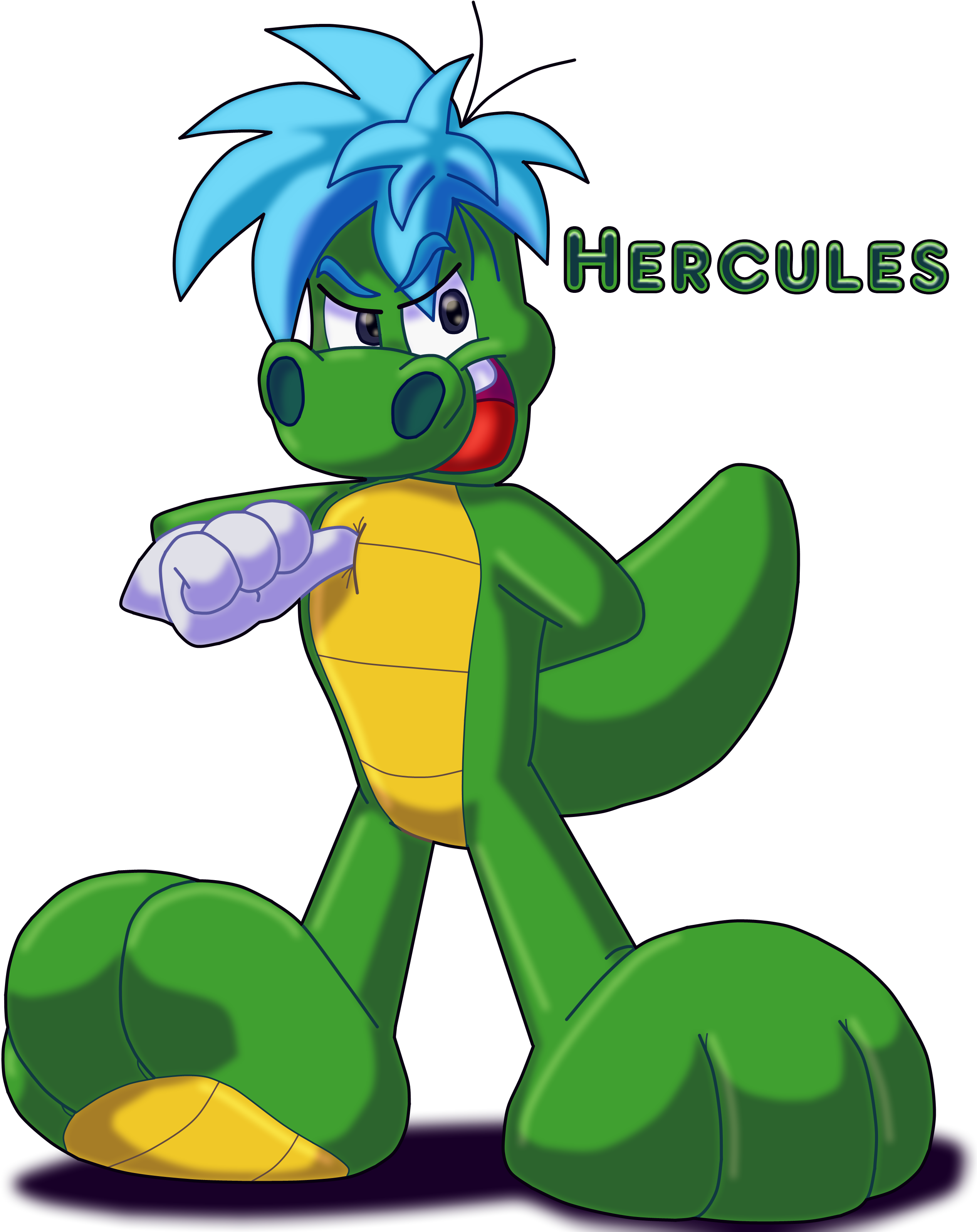 Ams - Hercules - Cartoon Clipart (2743x3200), Png Download