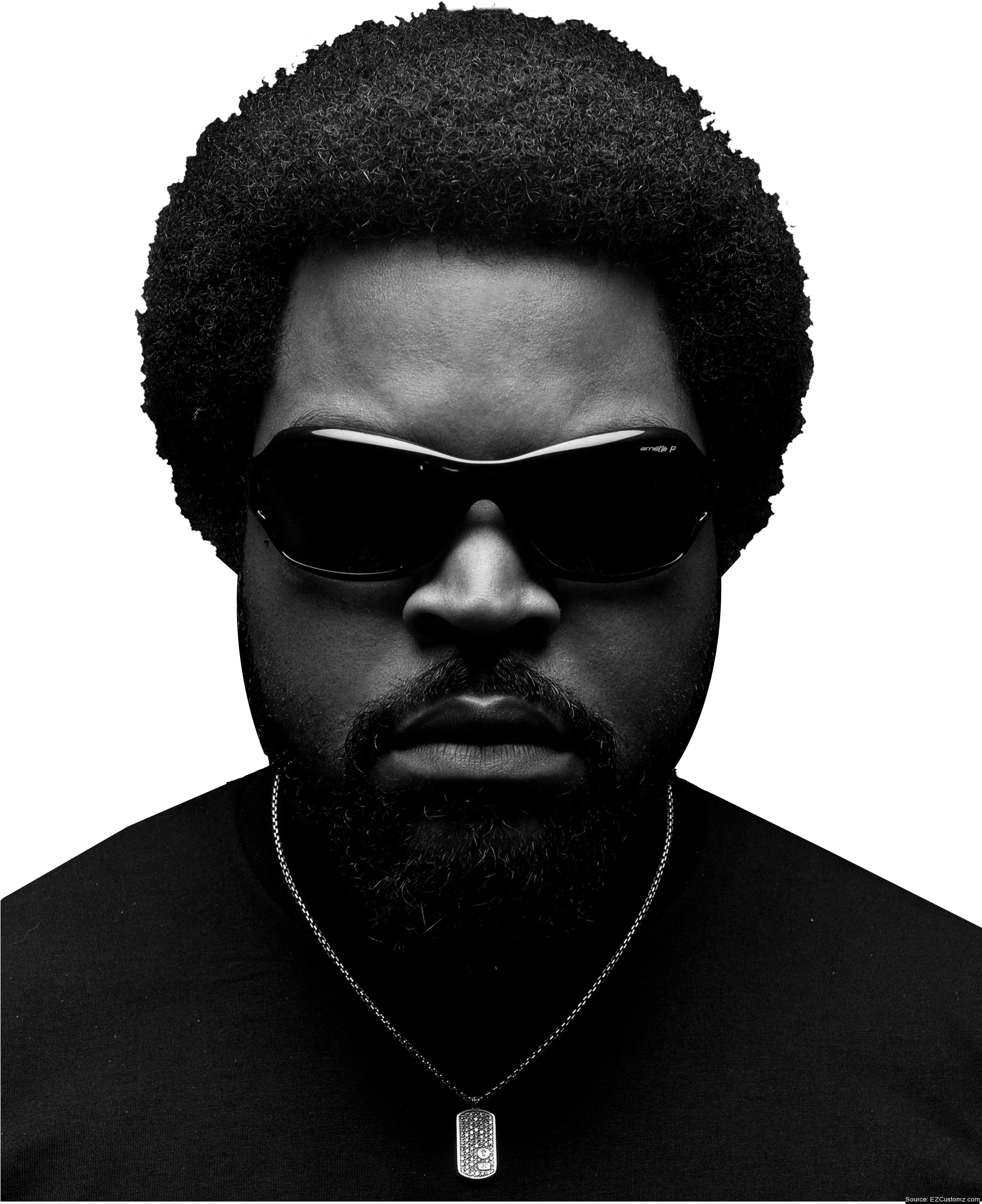 Ice Cube 4 - Dr Dre With Afro Clipart (1987x2483), Png Download