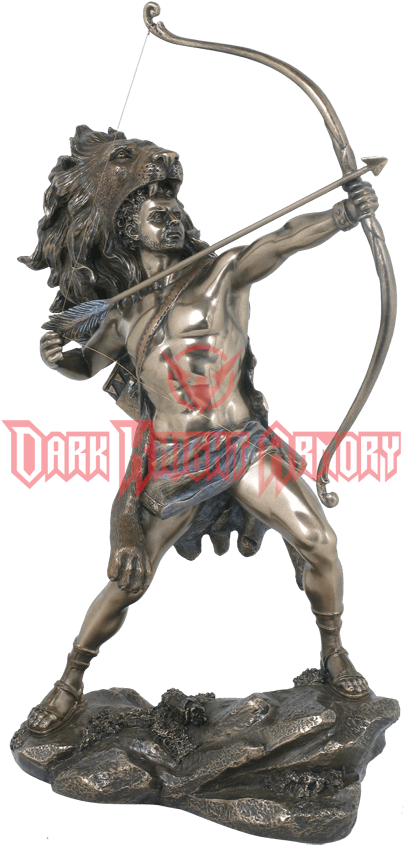 Hercules Statue Png - Hercules Nemean Lion Pelt Clipart (850x850), Png Download
