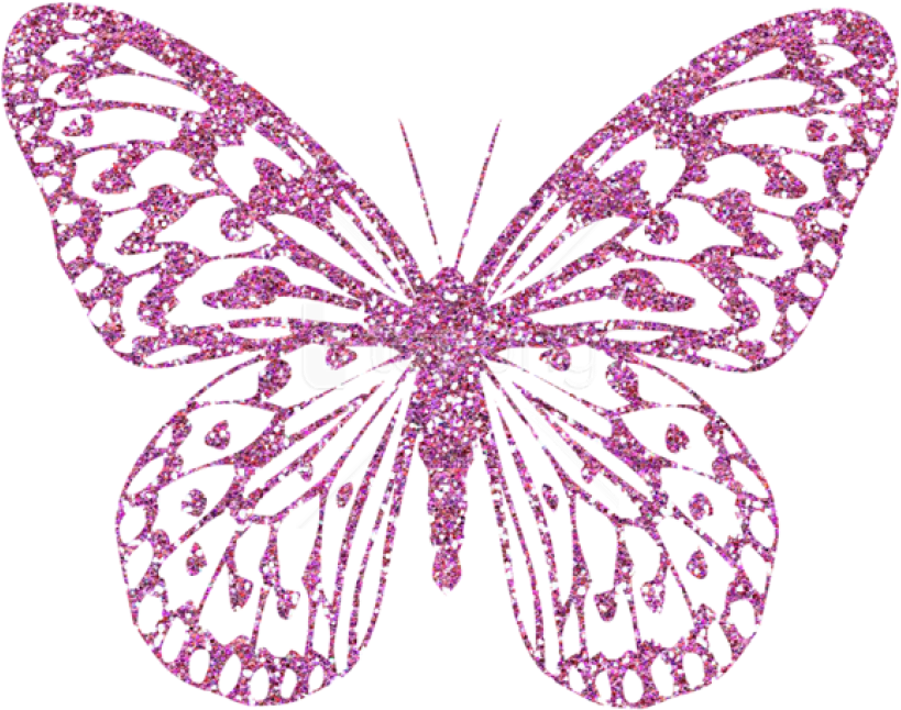 Free Png Pink Decorative Butterfly Png Images Transparent - Pink Butterfly Png Transparent Clipart (850x671), Png Download