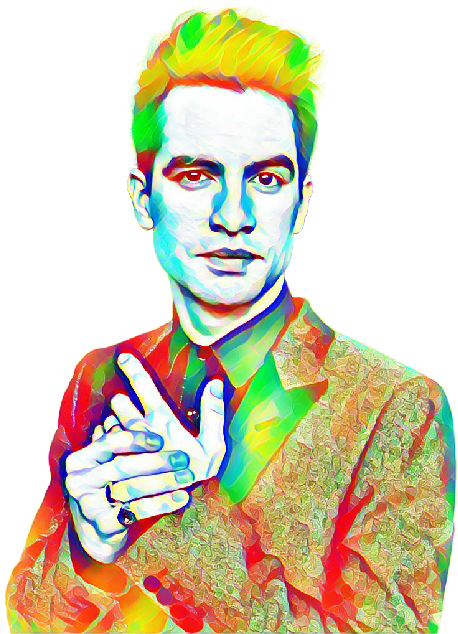 Brendon Urie Transparent Tumblr - Illustration Clipart (483x640), Png Download