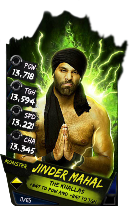 Jindermahal S4 17 Monster - Wwe Supercard Braun Strowman Monster Clipart (456x720), Png Download